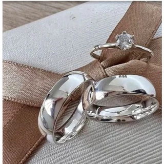 Par de Aliança Prata Com garantia Namoro Compromisso Casamento Noivado 6mm 8mm