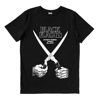 Camiseta Basica Uniseex Everything Went Black Black Flag Punk Hardcore