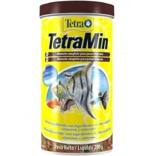 Ração Tetra Min Flakes 200g Ração em Flocos para Peixes Tropicais