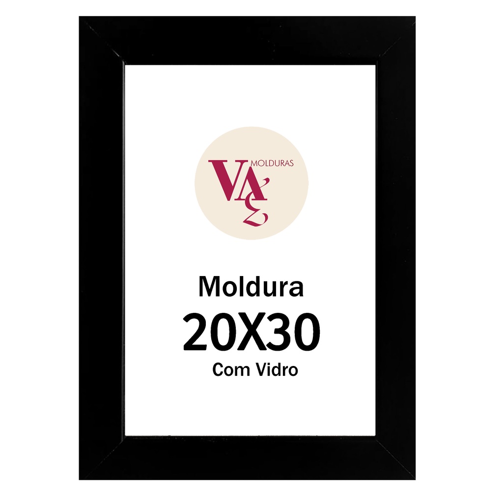 Moldura 20X30 Para Foto Porta Retrato Parede e mesa Vidro Quadro