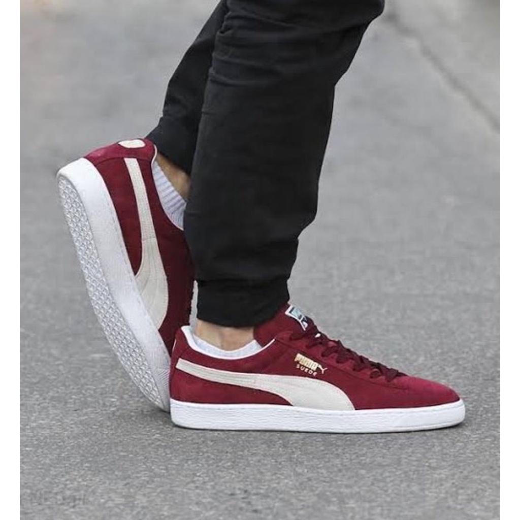 Tenis puma 2025 suede bordo