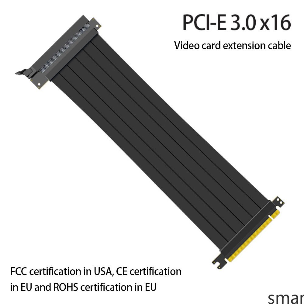 Cabo Pci-E X16 De Riser De Velocidade 3.0 Pci-E Cabo Extensor Pci Expresso Riser Blindado Para Gpu Vertical Smar