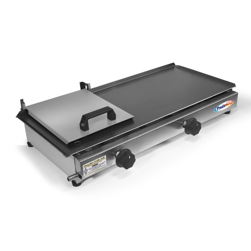 Chapa Chapeira Sanduicheira Hot Dog 60x30 A Gás Em Aço Inox 
