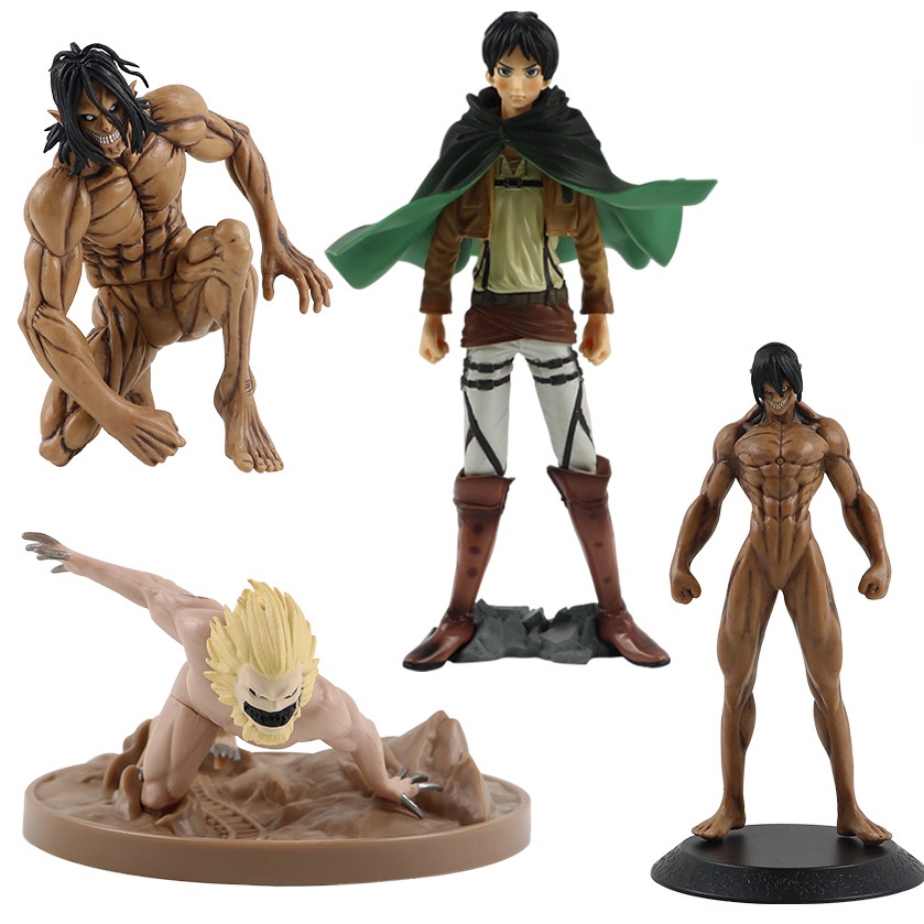 Titãs Attack On Titan Action Figure Shingeki No Kyojin 15cm Personagens  Titã Ataque