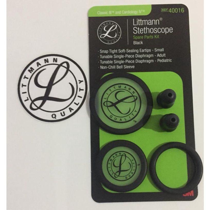 Kit Reparo Classic III E Cardiology IV Preto Littmann 3m - 40016
