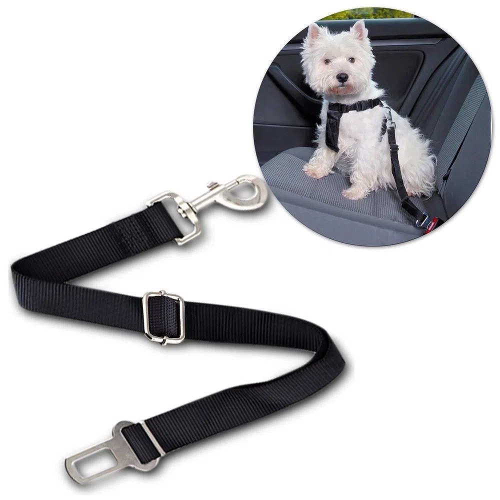 Cinto De Segurança para Cachorro Com Engate que serve em todos carros ...