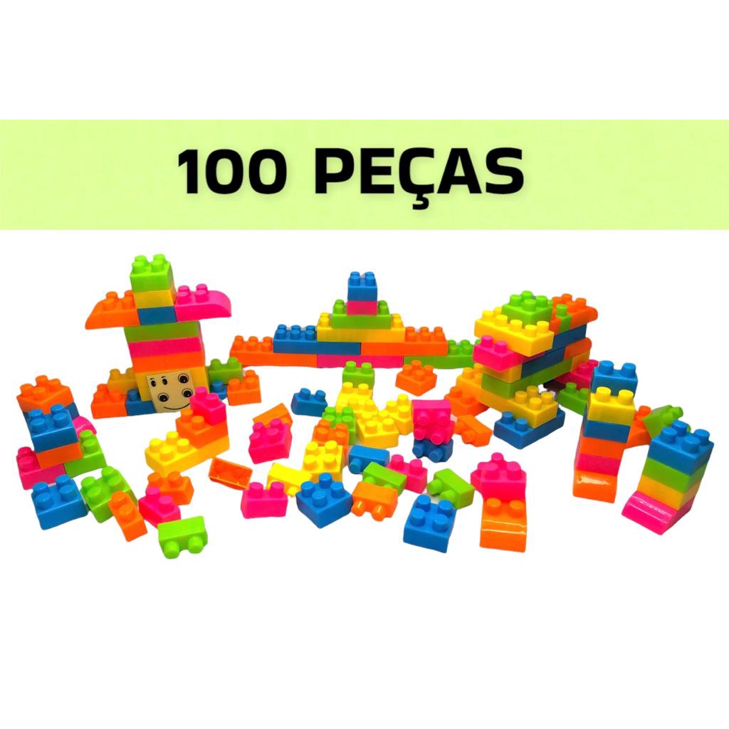 Kit Multiblocos - 1000 Peças - Pecinhas Para Montar - Lego em Promoção na  Americanas