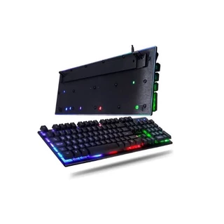 Kit Gamer Teclado Semi Mecânico + Mouse 3200dpi Usb Rgb Iluminado Jogos Pc