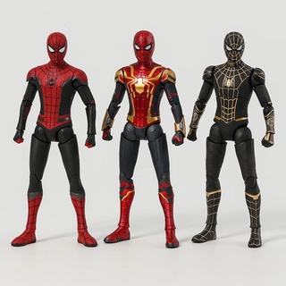 Boneco Action Figure Homem Aranha Spiderman Preto 17 Cm A6