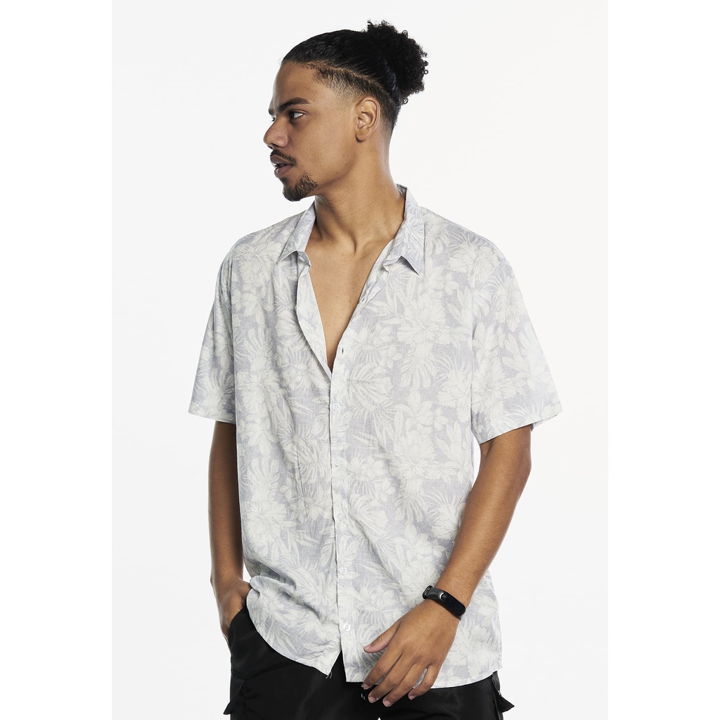 Camisa Botão Grattitude - Premium / Flor De Maio Branco