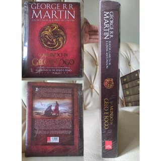 LIVRO O MUNDO DE GELO E FOGO - A história não contada de Westeros e as crônicas de gelo e fogo - Edição Completa, ilustrada e de Capa Dura - NOVA EDIÇÃO GAME OF THRONES