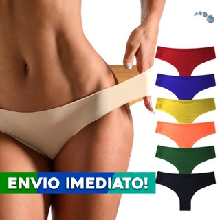 Kit 10 Calcinhas Tanga Sem Costura Corte A Laser Com Nota Fiscal Envio Hoje!