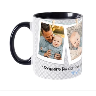 Caneca Polaroid Dia dos Pais Personalizada com Foto Presente Dia dos Pais Presente Criativo