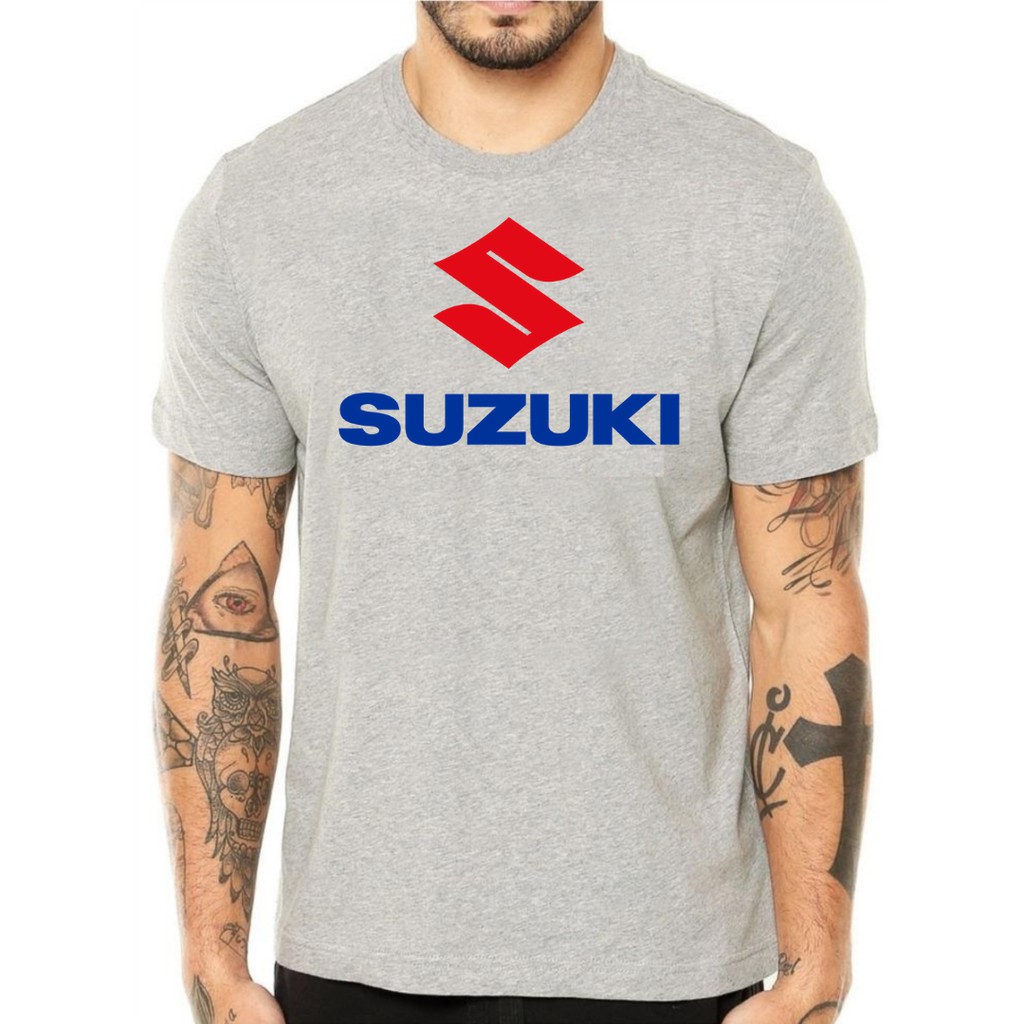 Camisa Camiseta Suzuki Logo Carro Moto Shopee Brasil