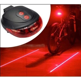 Lanterna Bike Traseira C Ciclovia Virtual 5 Led Laser Farol