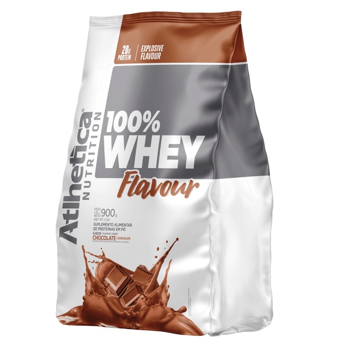 100% Whey Protein Flavour 900g Refil – Atlhetica Nutrition