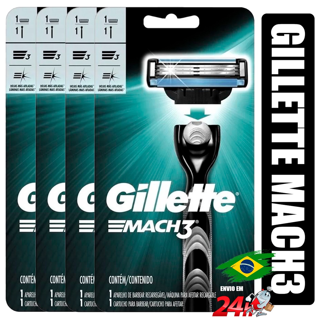 Aparelho De Barbear - Gillette Mach3 Experimente A Performance 