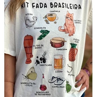 Camiseta Fada Brasileira - Escolha a Cor