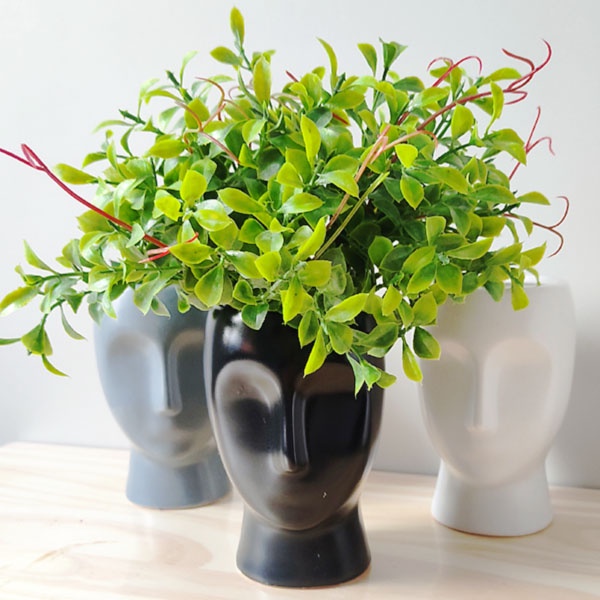 Vaso Cachepot Faces | Shopee Brasil