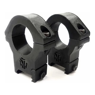 Suporte Mount Luneta Lanterna Kit Ring Anel 30mm Trilho 20mm