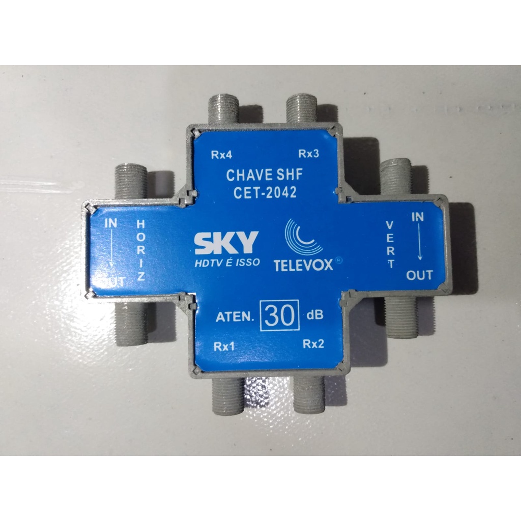 CHAVE COMUTADORA 30 DB TELEVOX ORIGINAL SKY | Shopee Brasil