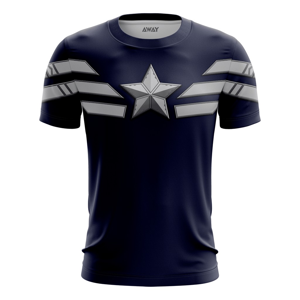 Camisa Camiseta Capitão América 3D Vingadores Marvel