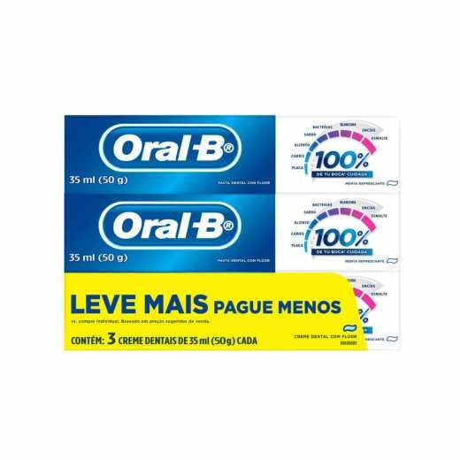 KIT CREME DENTAL C/4 Oral- B Extra Branco + Bicarbonato- 70g | Shopee ...