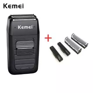 Kemei Km-1102 Barbeador Elétrico / Máquina De Acabamento Com Lâmina Twin / Forte