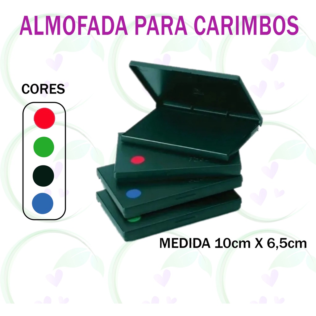 Kit Carimbo Personalizado Para Tecido 10cm + Almofada + Tinta em Promoção  na Americanas