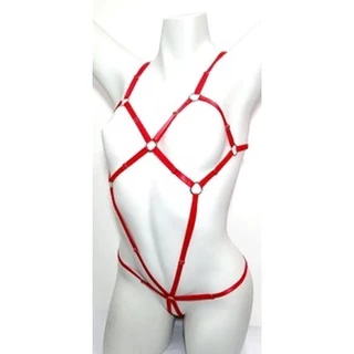 Body Sexy em Ligas Invisível Fetiche Lingerie Sensual Harness com aberturas