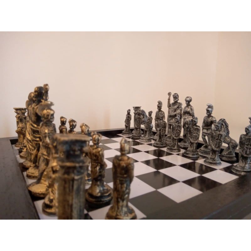 jogo de xadrez temático medieval mod 1tabuleiro Grande de madeira