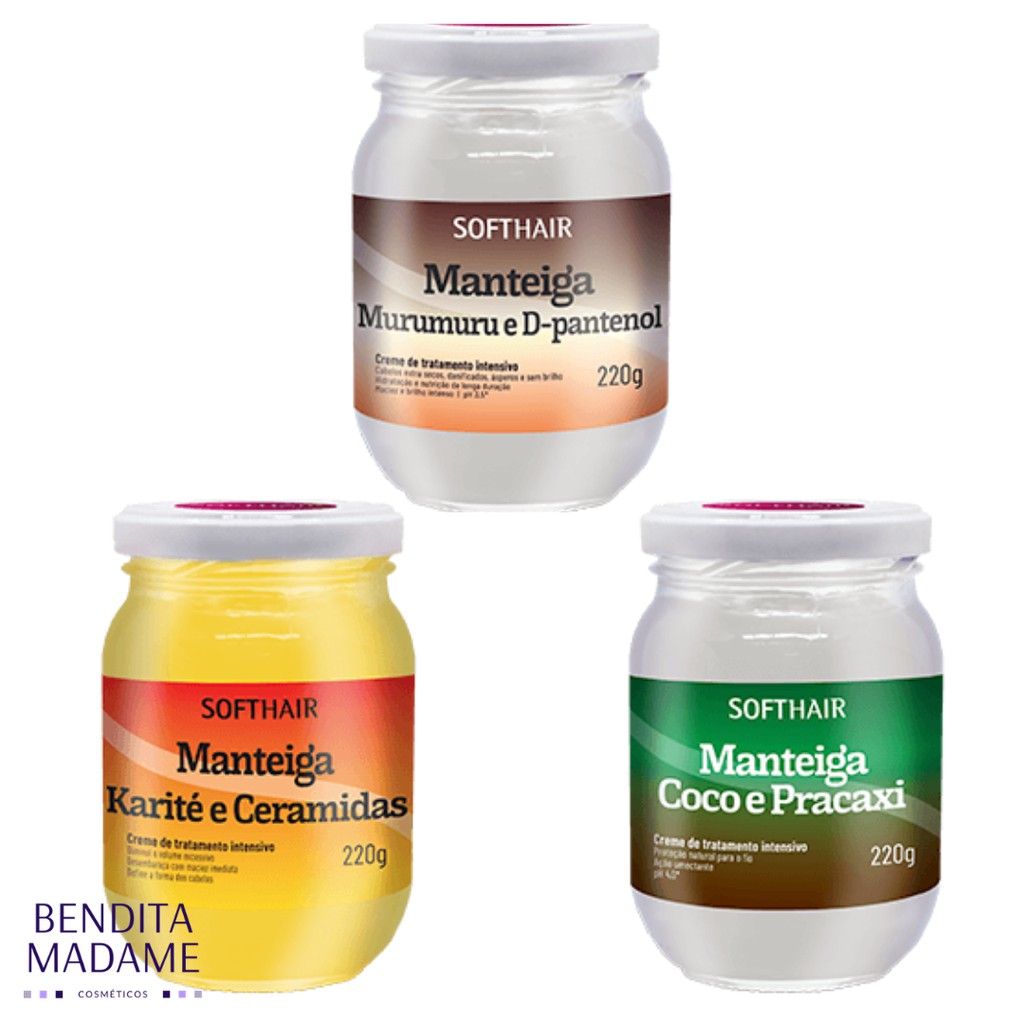 Manteiga de Murumuru e D-Pantenol 220ml - Loja Soft Hair - Cosméticos