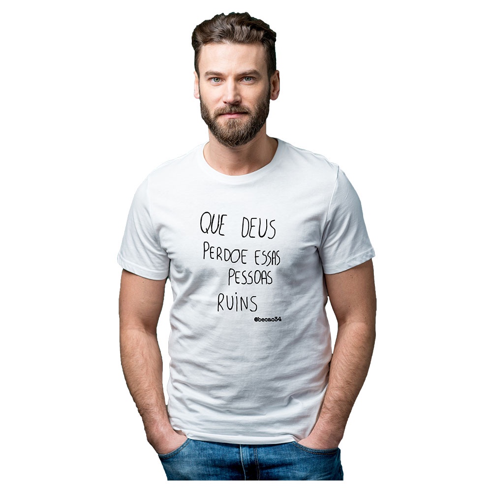 Camiseta Torcedor Becão Que Deus Perdoe Essas Pessoas Masculina ...