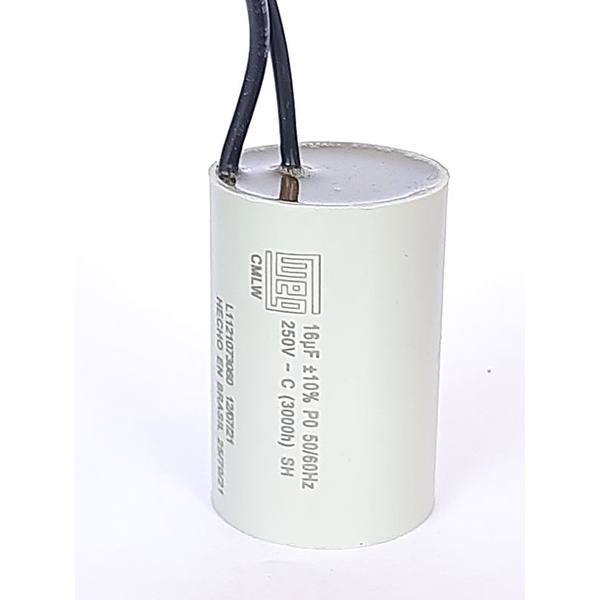 Capacitor 110/220 V P/ Bomba Periférica Ferrari 1/3 E 1/2 Cv 16uf 250v