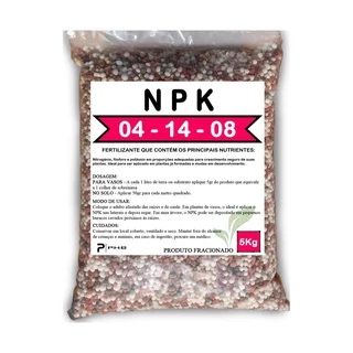 5 Kg - Adubo Fertilizante NPK 04.14.08