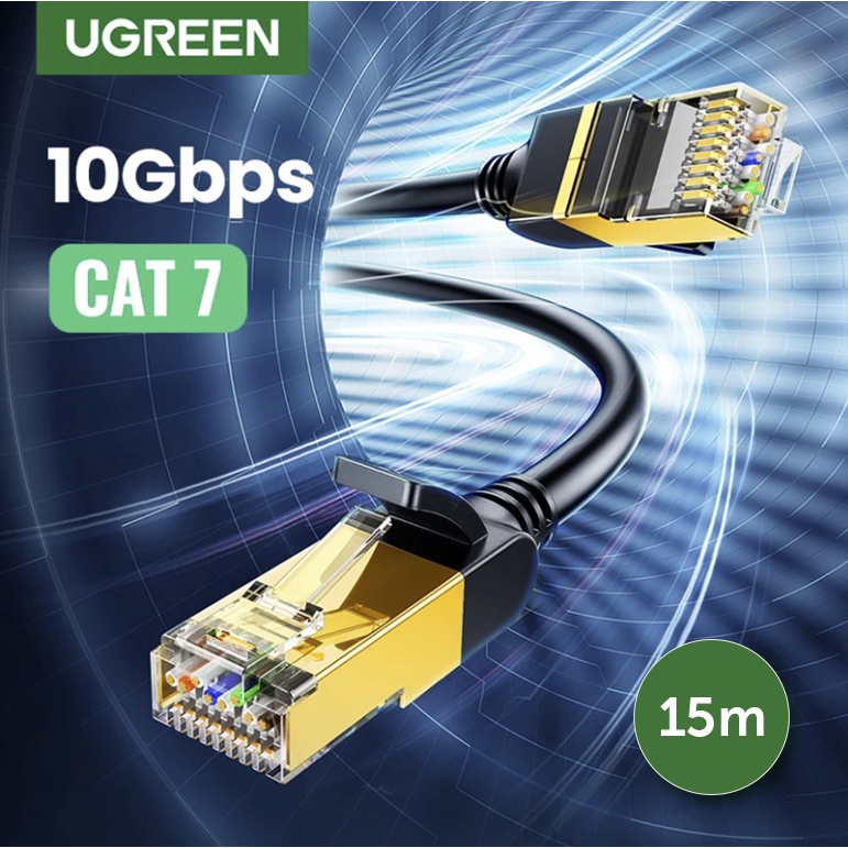 Mr. Tronic Cabo Ethernet Cat 7 de 20 m, cabo de rede LAN com conectores  RJ45 para conexão rápida e fiável à Internet - Cat7 cabo de conexão,  internet