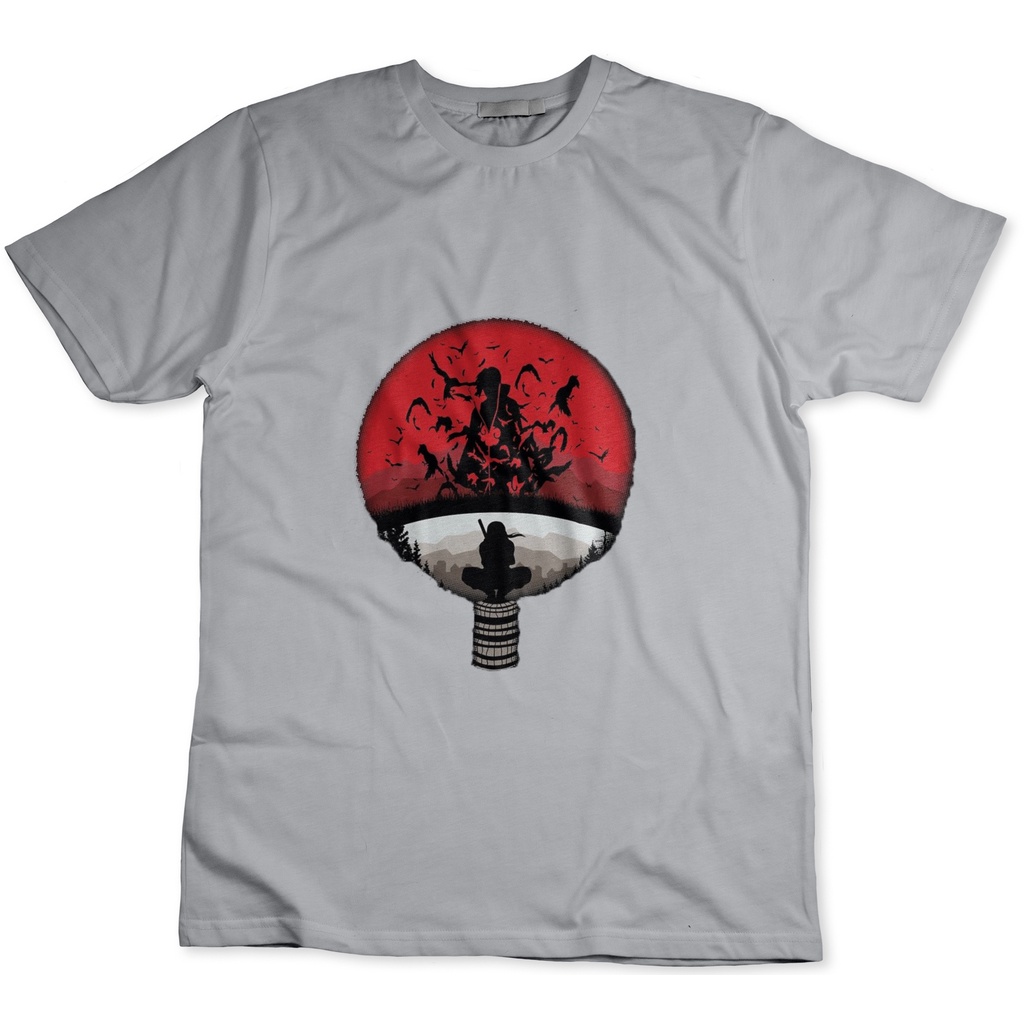 Camiseta T-Shirt Shisui Uchiha Anime Narut'o Mangá Algodão - Cinza