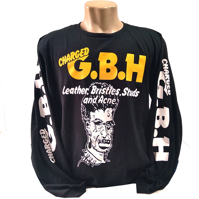 Camiseta Gbh Leather Bristles Manga Longa. Punk Rock | Shopee Brasil
