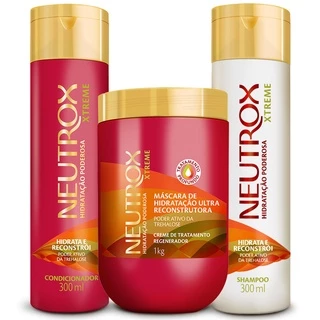 KIT NEUTROX XTREME SHAMPOO+CONDICONADOR+CREME TRATAMENTO 1KG