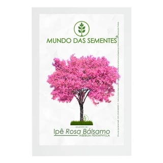 50 Sementes de Ipê Rosa Bálsamo Tabebuia pentaphylla Original - Mundo das Sementes®