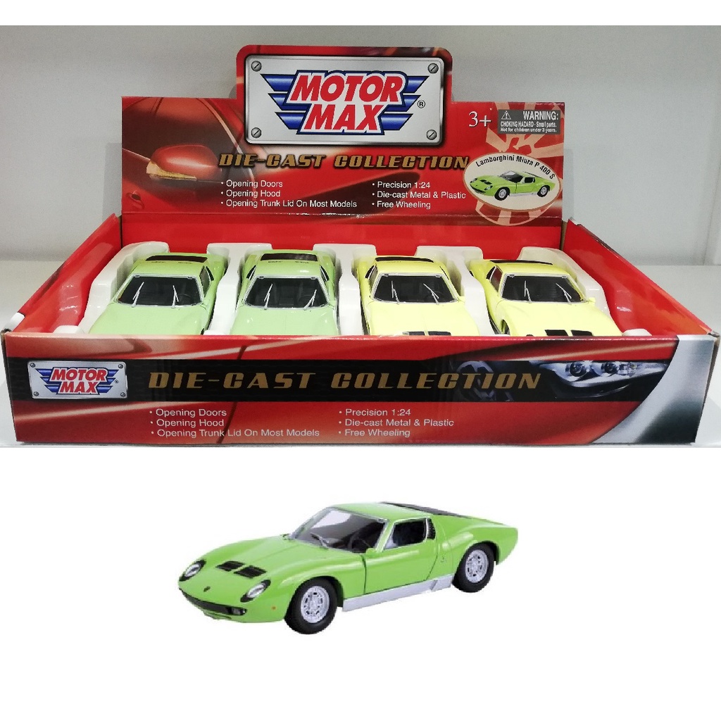 ミニカー Motor Max Lamborghini Miura P400 1/24 Amazon | MONDO MOTORS 1/24 Lamborghini Miura LP400 S モンド