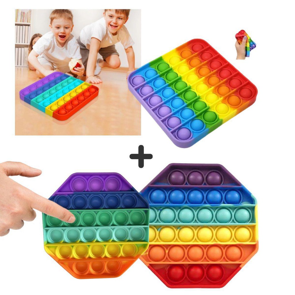 Onderwijs Speelgoed Push Pop It Fidget Onderwijs Speelgoed Bubble Leren Vermenigvuldiging Stress Relief Regenboog Math Leren Speelgoed Kids Gift