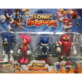 Bonecos Sonic Kit C/ 4 Conjunto Action Figure Pronta Entrega - Corre Que Ta  Baratinho