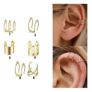 Piercing Orelha Hélix Cravejado (Pressão) UNIDADE Folheado a Ouro 18k