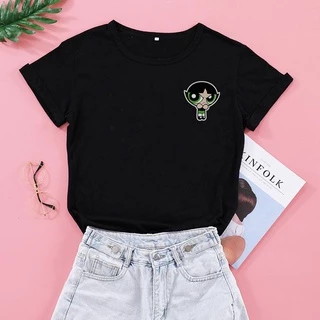 Camiseta Feminino As Meninas Superpoderosas Docinho Tumblr Blogueira TikTok Blusinha T-shirt feminina Blusinha Masculino Masculina Infantil menino menina docinho florzinha lindinha estrelinha