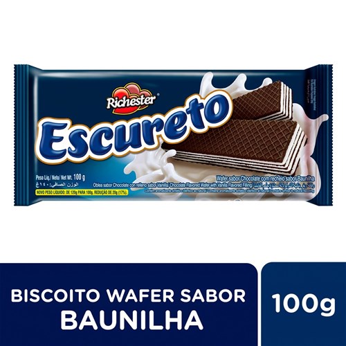 BISCOITO NEGRESCO WAFER RICHESTER COM 10 UNIDADES | Shopee Brasil