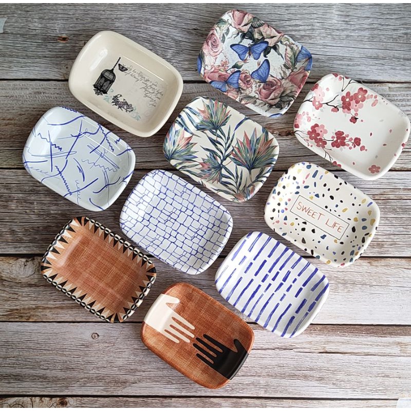 Pequenas Petisqueiras / Molheiras Decorativas em Cerâmica Várias Estampas