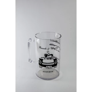 70 Canecas De Chopp De Acrílico Personalizadas 300ml 1 Cor.