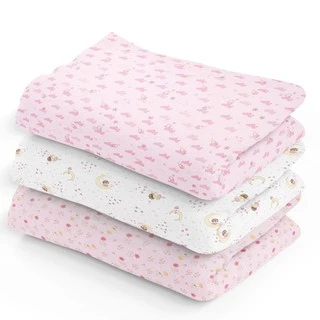 Cueiros Estampados Flanelados Bebê Kit 3 Unidades 80X50CM Papi em Oferta na Shopee