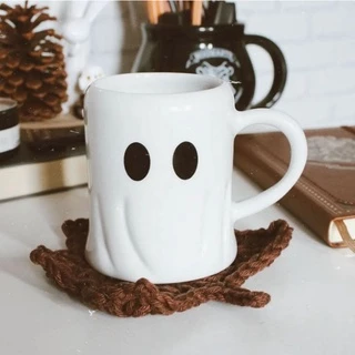 Caneca fantasma halloween fantasminha 300ml de porcelana